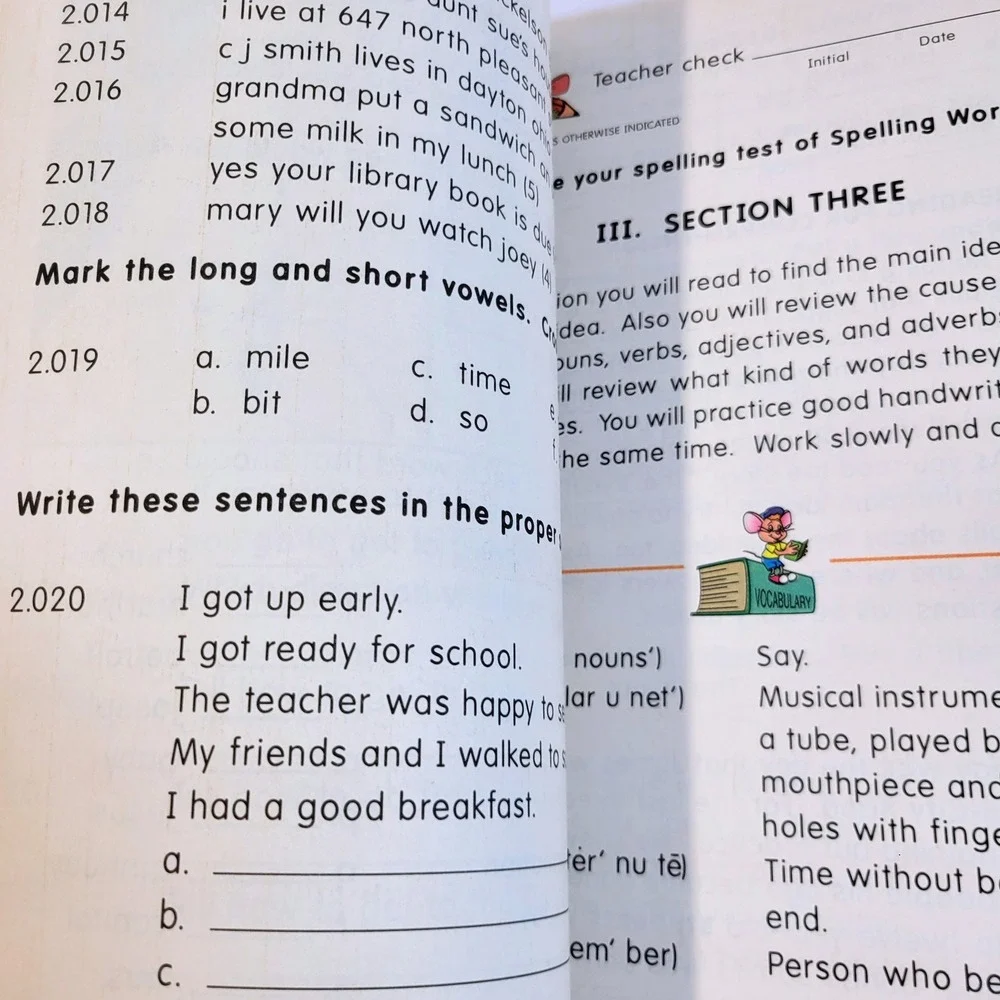 Alpha Omega LIFEPAC Language Arts Grade 3 Unit 10 Workbook Yellow Kids Paperback